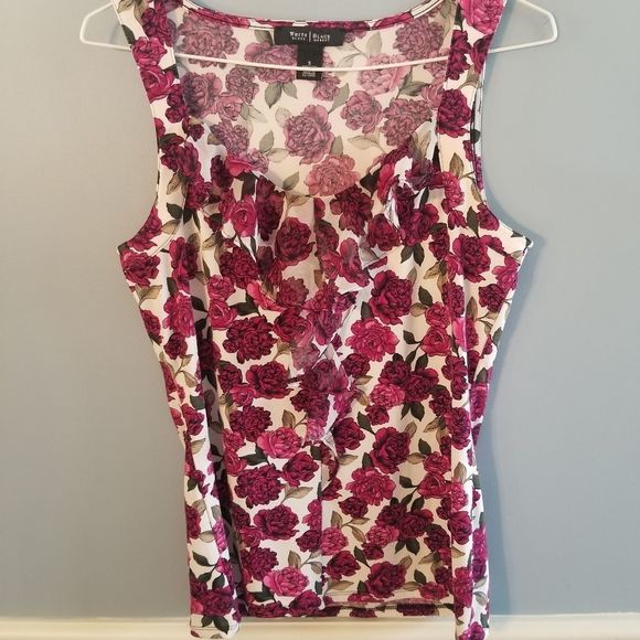 WHBM ruffled floral cami top - Picture 1 of 5